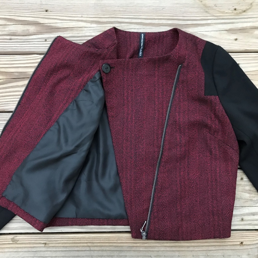 View by Walter Baker Moto Jacket Herringbone - Picture 2 of 8